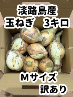 淡路島産　玉ねぎ　Mサイズ 3キロ　訳ありのサムネイル
