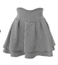 ミシェルマカロン　美脚になれるスカート♥千鳥柄(インナーパンツ付き)Sサイズ