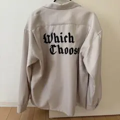 BACK NUMBER 長袖シャツ　M ベージュ