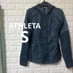 ATHLETA アウター 【S】　ダークブルー　ランニング　ウィンドブレーカー