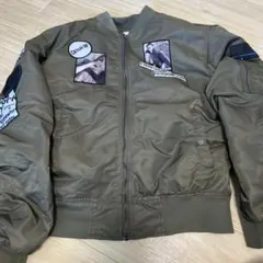 MA-1フライトジャケット オリーブ色 パッチ付き