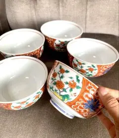 庫山窯 染錦 古伊万里 金彩 小鉢 5枚セット 和食器 - メルカリ