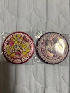 キミとアイドルプリキュア キュアアイドル、キュアキュンキュン 缶バッチ