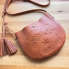 極美品⭐️イルビゾンテ　ビッグロゴ　型押しトートバッグ　肩掛け　ビジネスバッグ ⭐️極美品⭐️イルビゾンテ ビッグロゴ 型押しトートバッグ