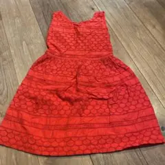 トミー・ヒルフィガー 赤 ノースリーブワンピース