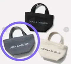 DEAN & DELUCA トートバッグミニ　グレー　トートバックナチュラル
