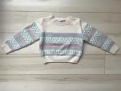snidel girl☆幾何学模様 クロップド丈 セーター☆110cm