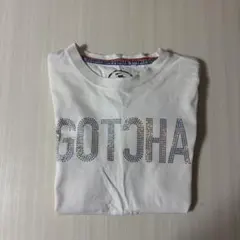 GOTCHA 長袖Tシャツ ラインストーン ホワイト Sサイズのサムネイル
