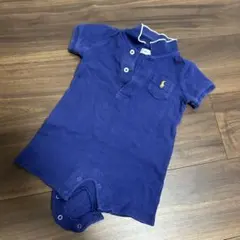 Ralph Lauren ネイビー ポロロンパース 60