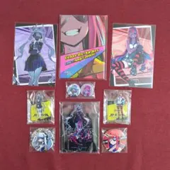 【終天教団　黒四館 仄＆伏蝶 まんじ】アクリルスタンド/缶バッジ/Pカード/小説