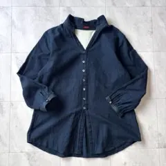 【美品✨】パラスパレス　オールインワン ダンガリー　インディゴ　デニム　F 美品✨】パラスパレス オールインワン ダンガリー インディゴ