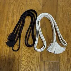 帯締め 茶色　白金　2本セット
