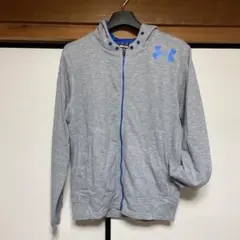 【薄手】UNDER ARMOUR グレー ジャージジャケット SM