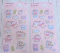 品薄 クレヨンしんちゃんふわふわシール ２個セット