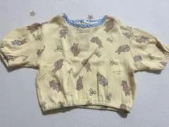 futafuta リボン付うさぎ柄カットソー