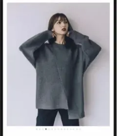 LEANN MOMENT MIX knit looseTOP