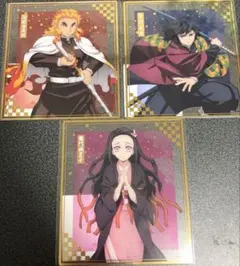 鬼滅の刃 アニプレックスオンラインくじ クリア色紙 杏寿郎 義勇 禰豆子セット