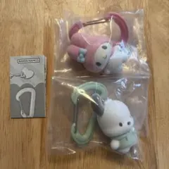 サンリオ カラフルカラビナマスコットチャーム ガチャ マイメロディー ポチャッコ