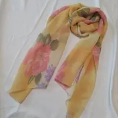 花柄シフォンストール