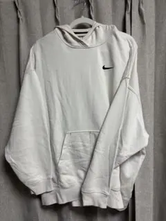 Nike ホワイト フード付きパーカー