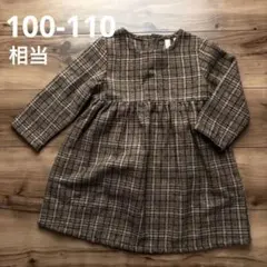 Samansa Mos2 Lagom★チェック柄 ワンピース★M(100-110