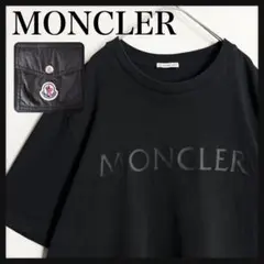 極美品 モンクレール 2020年モデル ワッペンロゴ ロングワンピース 異