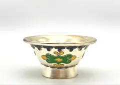蒙古　伝統工芸品　銀盃　銀茶碗　ムングンアヤグ　シルバーボウル　2客　珍品　希少 モンゴル 銀杯 シルバーボウル 伝統銀茶碗 ムングンアヤグ - メルカリ