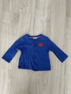 ミキハウス 青 カーディガン サイズ70〜80