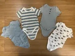 ベビー服 男の子 ロンパース 半袖 まとめ売り 韓国風 くすみカラー 60cm