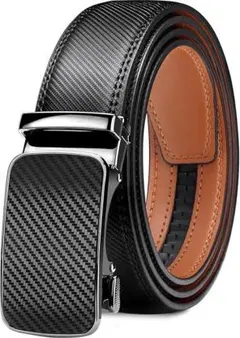 カジュアル オートロック 無段階調整 ビジネス 紳士ベルト 120cm