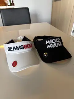 BEAMS GOLF & NEWERA MICKEY MOUSE バイザー2点