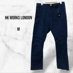 【HK WORKS LONDON】カジュアルパンツ ベルト付き(M)綿 無地 下