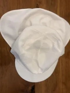 カラー帽子　白