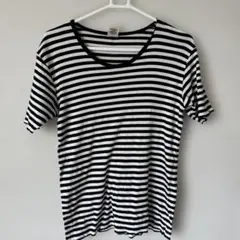 Flash Report ボーダー 半袖 Tシャツ Mサイズのサムネイル