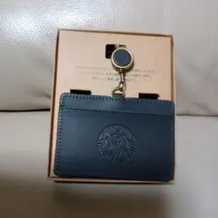 【非売品・未使用】スタバ 限定 リサイクルレザー IDカードホルダー 黒