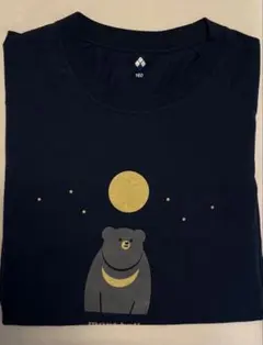 160 モンベル WIC.ロングスリーブT Kid's クマ ネイビー