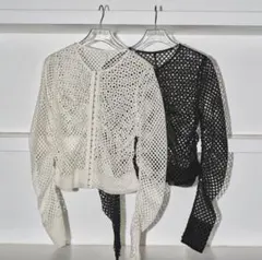 【新品】todayful Mesh Shirring Cardiganのサムネイル