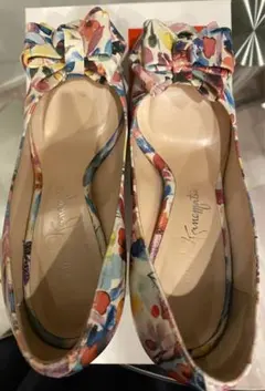 超美品 カネマツ 兼松 サンダル 22.5cm パンプス 伊勢丹