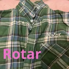 Rotar 緑 チェック柄 長袖ネルシャツのサムネイル