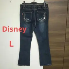 ディズニー VINTAGE ミッキー フレア デニム ジーンズ 大きいサイズのサムネイル