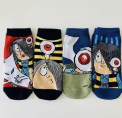 ゲゲゲの鬼太郎　レディースソックス　4足セット