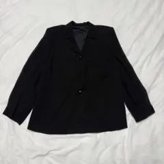 ブラック テーラードジャケット 長袖シャツ フリーサイズ