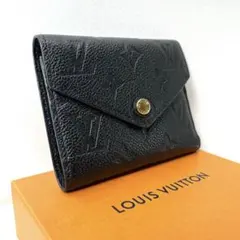 【美品】ルイヴィトン モノグラム アンプラント ヴィクトリーヌ 三つ折り財布