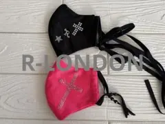 R-LONDON マスク 2点セット ブラック・ピンクのサムネイル