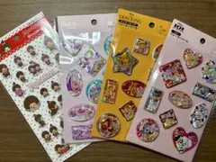 ディズニー　ウォーターシール　モンチッチ　ぷくっとシール　まとめ4点セット