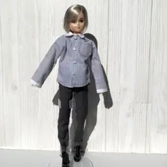 ピュアニーモフレクションＬ男の子ワイシャツ（クレリックシャツ　タックあり）