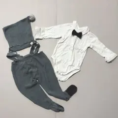 MARLMARLマールマール ニットパンツ カバーオール帽子セットアップ