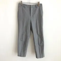 ✨綿素材✨ ユニクロ 【S】 クロップドパンツ ストライプ オフィカジ 綺麗め