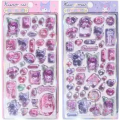 【2枚セット】クロミ ぷっくり ドロップ風シール