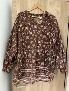 新品　Ungrid　エスニックプリントブラウス　Ｆサイズ